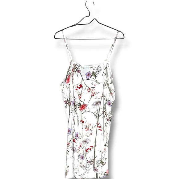Vero Moda NWT Floral White Red/Purple Floral Print Sleeveless Flowy Mini Dress - Picture 9 of 12